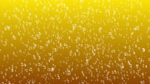 Small bubbles rising in golden liquid Stock Footage 170924379