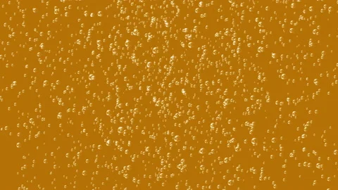 Small bubbles rising in golden liquid Stock Footage 170924667