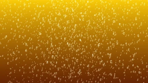 Small bubbles rising in golden liquid Stock Footage 171013062