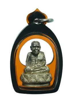 Small Buddha image or Amulet of thailand, Luang Pu Thuat Foto stock