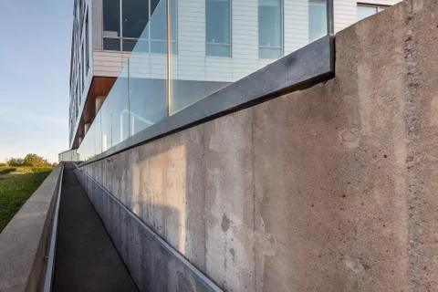 A small building's access ramp Stock Photos