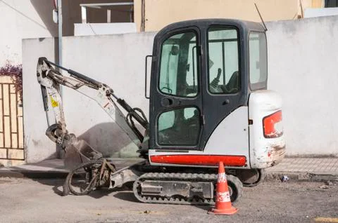 Small bulldozer Stock Photos
