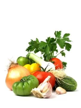 Small bunch of fresh vegetables Stock Photos