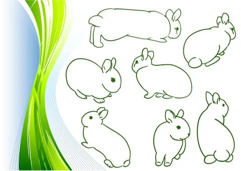 Small bunny Stock Illustration
