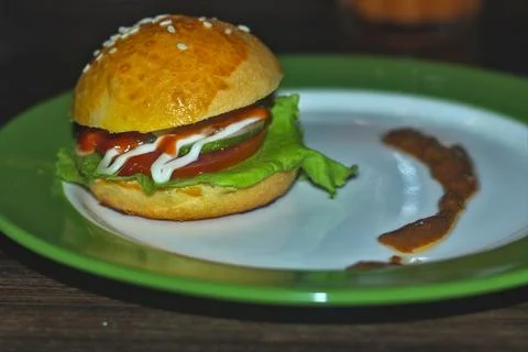 Small burger Stock Photos