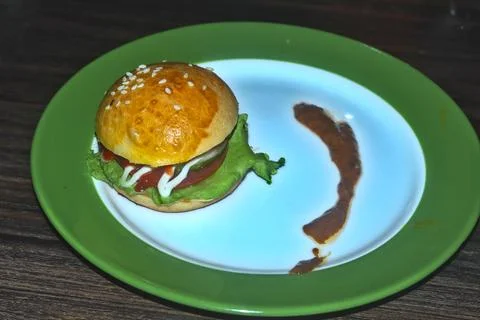Small burger Foto stock