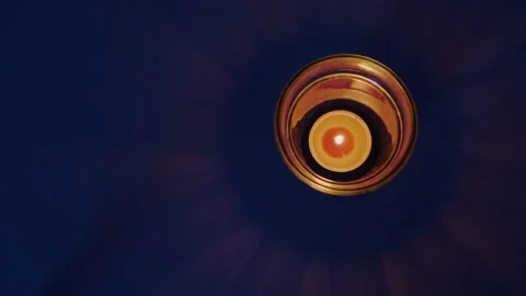 A small burning candle Stock Footage 175219380