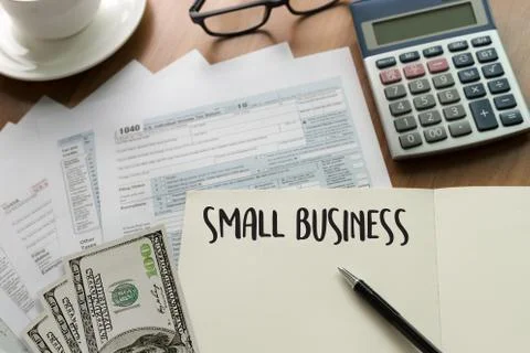 Small business displayed  Ideas Workshop / Small business concept Stock Photos