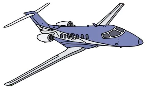 Small business jet Stock Illustration
