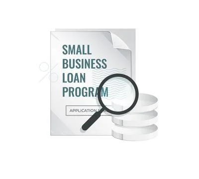 Small Business Loan Program to Revive Economy due to Coronavirus Pandemic -.. Stock Illustration