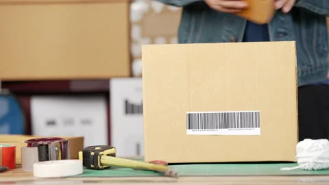 Small business owner Video stock 153573084