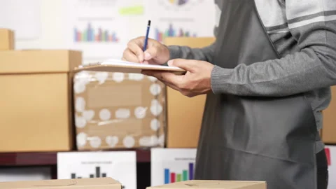 Small business owner Video stock 153573906