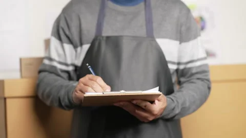 Small business owner Video stock 153574223