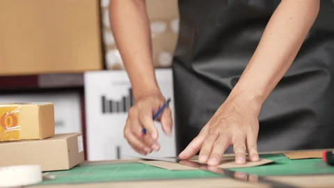 Small business owner Video stock 153574571