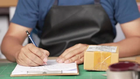 Small business owner Video stock 153576017