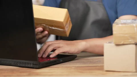 Small business owner Video stock 153576306