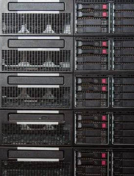 Small business server rack Stock Photos