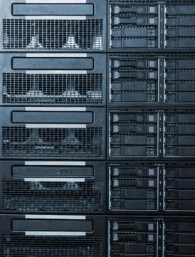 Small business server rack Stock Photos