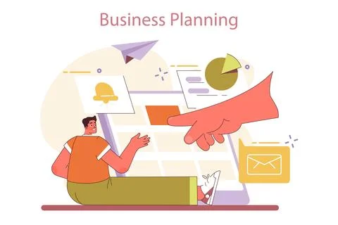 Small business. Starting and developing a new start-up or local 스톡 일러스트