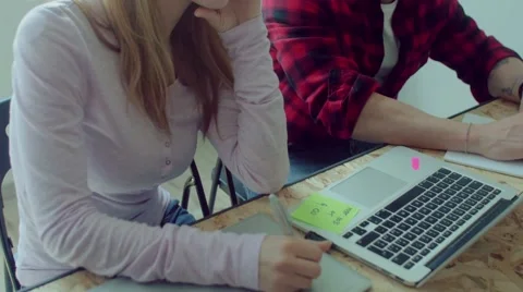 Small business team working in the startup office Stock Footage 62948971