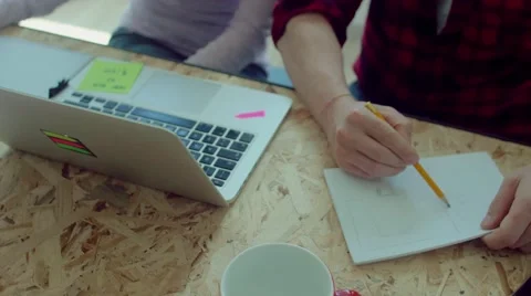 Small business team working in the startup office Video stock 62949070