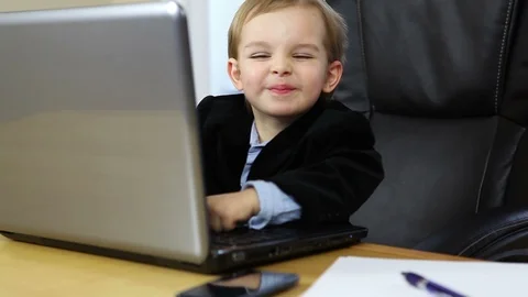 Small businessman Stock Footage 100468698