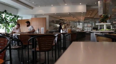 In a small cafe Video stock 40299546