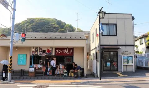 A small cafe in Kamakura Stock Photos