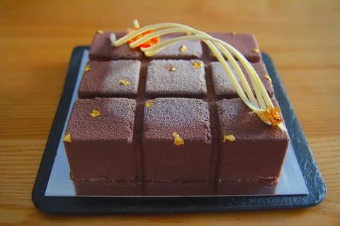 Small cakes with different stuffing Stock Photos