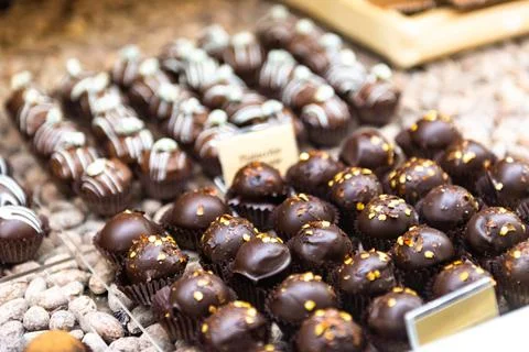 Small cakes in large quantities Stock Photos