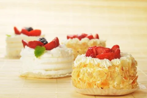 Small  cakes Stock Photos