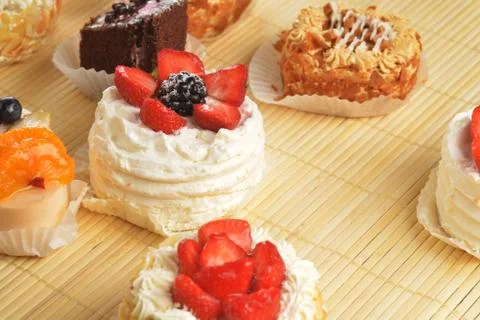 Small  cakes Stock Photos