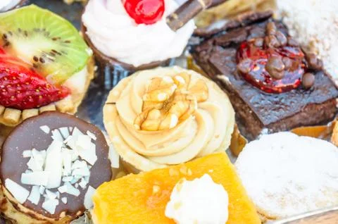 Small cakes Stock Photos