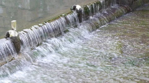 Small Canal Waterfall Stock-Footage 150397948