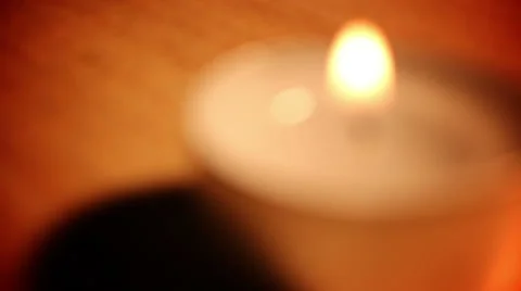  a small candle Stock Footage 46081837