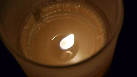 Small Candle Stock Footage