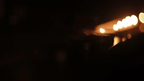 Small candles  go out Stock Footage 159548847
