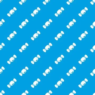 Small candy pattern seamless blue Illustrazione stock