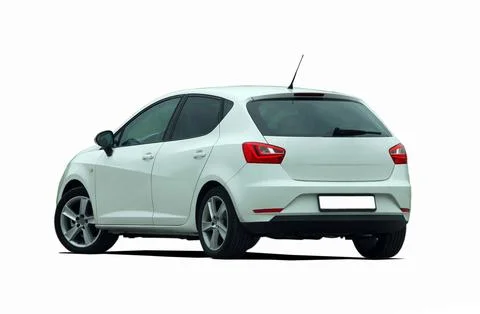 Small car back view Fotos Stock