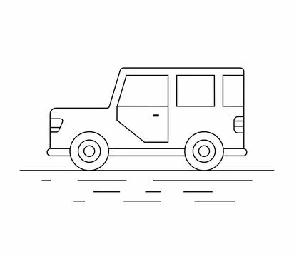 Small car Stock Illustration