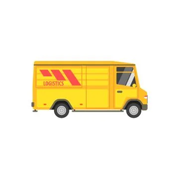 Small Cargo Bus Stock Illustration