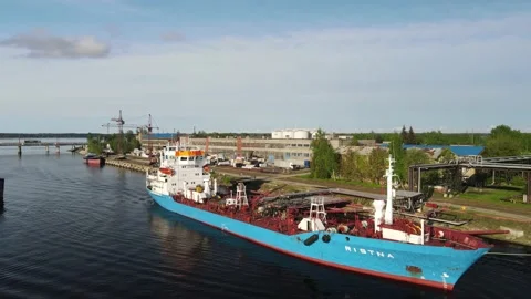 Small cargo ship Stock Footage 159280453