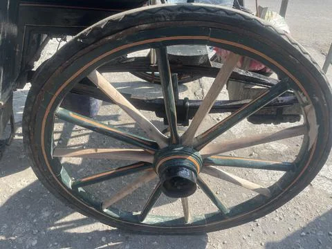 Small cart wheel Stock Photos
