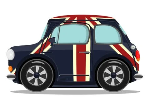 Small cartoon car Stock Illustration