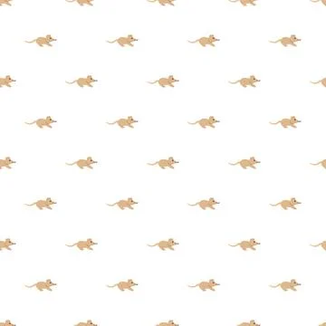Small cartoon mice repeating seamless pattern design イラスト素材
