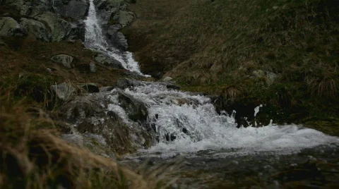 Small cascade flowing Stock Footage 821757