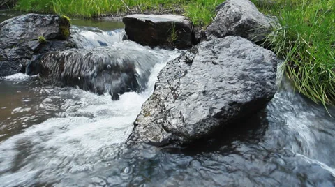 Small cascade on the river Video stock 39466277