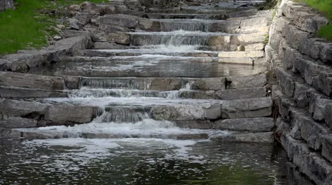 Small Cascade Waterfall Stock Footage 42307370