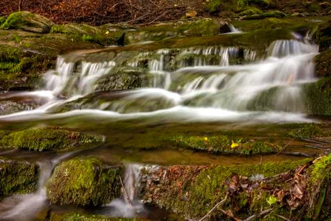 Small cascade waterfall Stock Photos