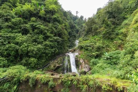 Small cascade waterfall in Sapa Stock Photos
